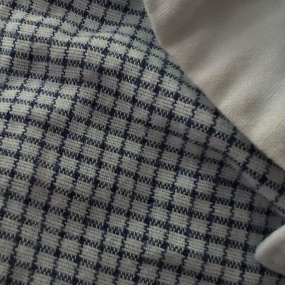 Oshkosh B'Gosh Girls Vintage Blue & White Checkered Short Romper Infant - Picture 7 of 8